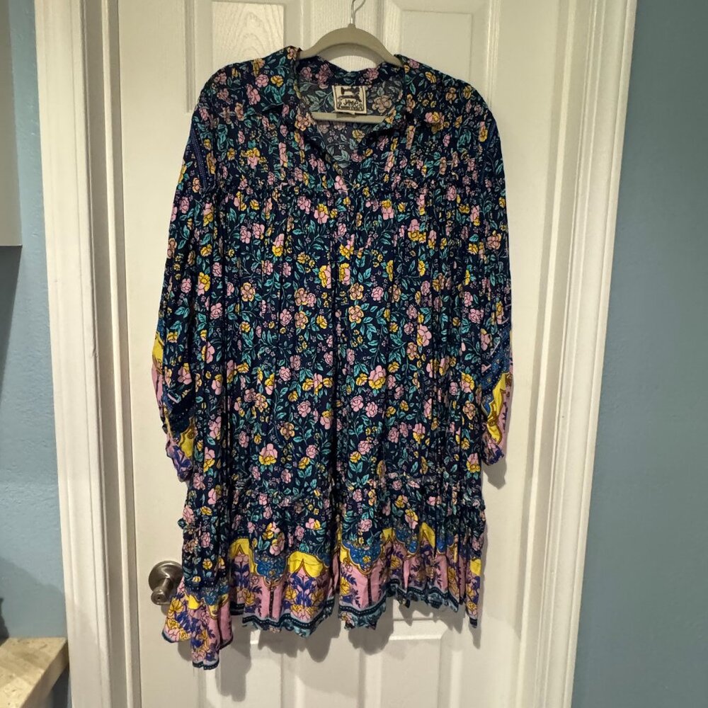 EUC JAASE PLUS SIZE UP TO 4XL/5XL BABYDOLL TUNIC PUFF SLEEVE A-LINE